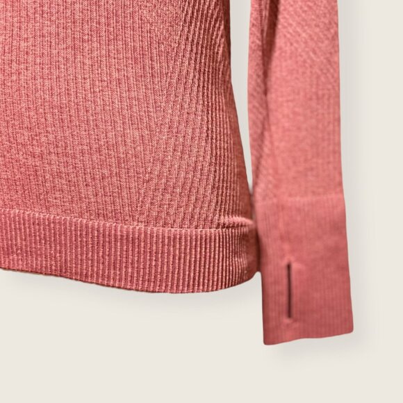 Lululemon Rest Less Pullover 6 Knit Mulled Wine Pink Savannah Long Sleeve - Picture 6 of 10